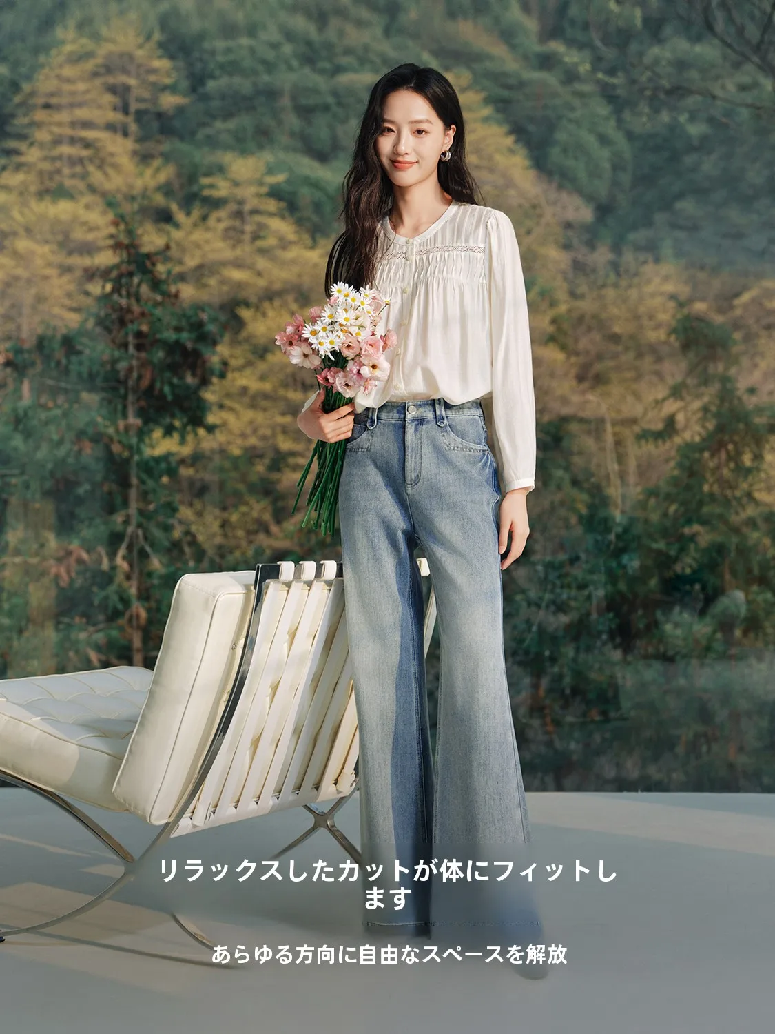 40代の女性が選ぶデニムパンツは、カーブタックタイプが一番？