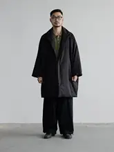 ウィトチョウ メンズコットンミディコート【カジュアルデザイン・厚手・保温性】