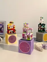 卓上ファン DIYブロック 静音 組立 ミニ オフィス デスク 誕生日プレゼント