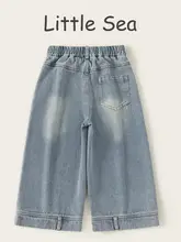 デニムパンツ キッズ ボーイズ ガールズ ストレート ワイド おしゃれ カジュアル 春物
