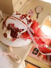 六芒星デザインのロリータ帽子【クリスマス・エレガント・扁帽】