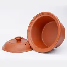 紫砂内釜付き電気煮込み鍋【黒・陶器製・蓋付き】
