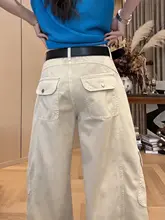 夏用のアメリカンスタイルデニムパンツ【極上の柔らかさ・ワイドレッグ・ストレートシルエット】（セットアップ対応）