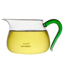 耐熱ガラス製 透明分茶器【均一カップ・功夫茶具】