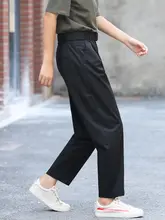 夏用 薄手ブラックワークパンツ レディース【ストレート・ハレン・大きいサイズ】
