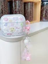 AirPodsケース キャラクター かわいい 雲 猫 クリア 耐衝撃 インスタ映え レディース AirPods Pro 対応