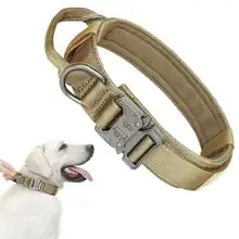 ハウンド犬用タクティカル首輪【脱出防止・トレーニング用・引き綱付き】