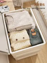 折りたたみ式収納服棚【耐久性プラスチック・子供と大人用・組み立て不要・寝室用】
