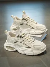 冬用 メンズ 通気性メッシュ スニーカー【防臭・レトロ・厚底】