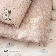 赤ちゃん用キャラクターコットン布【二重ガーゼ・手洗いタオル・ベッド用】