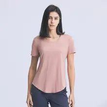 極上の柔らかさ！速乾タイプの女性用ショートスリーブTシャツ【ゆったりシルエット・ヨガ対応】