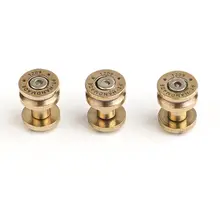 純銅製バレットヘッドスタッズ【DIY工芸・バッグアクセサリー用・強固な固定金具】