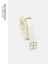 牛革製レディースベルト【カジュアル・エレガントデザイン・細型】