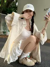 学院風デザインの後開きUVカットジャケット【大きいサイズ・女性用・スリム効果】（セットアップ対応）