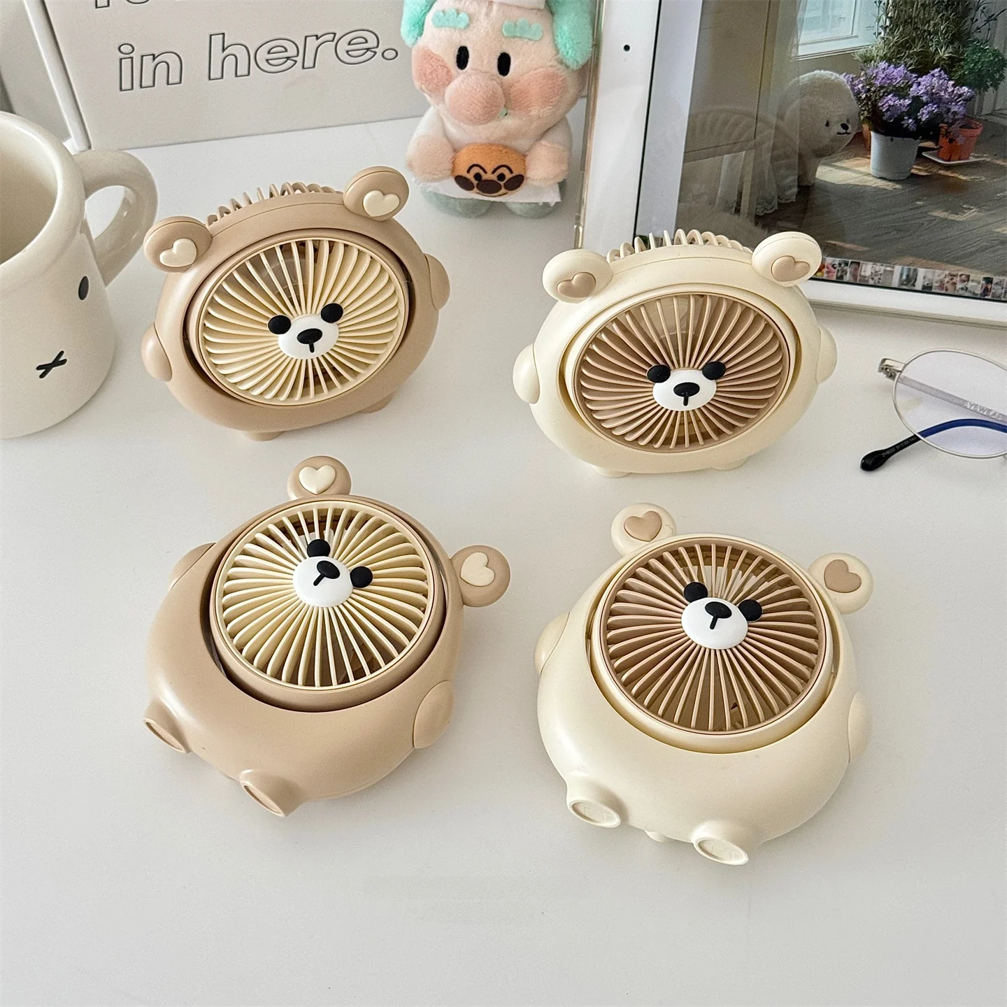 かわいい小熊デザインのミニファン：一人暮らしで静音かつ強風を実現するデスクトップファンの選び方
