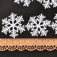 クリスマス用 ホワイトスノーフレーク デコレーション シールキット【子供向け・DIY手作り・不織布素材】