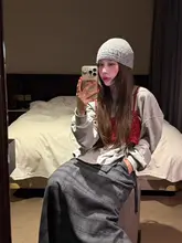 デザイン感のある無地のゆったりとしたインナーTシャツ【短丈・リボン付き・重ね着対応】