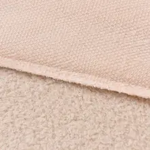 クリーム色の高級レトロ風結び柄クッションカバー【ソファ・ベッド用・ブラウン色の腰当てクッション付き】