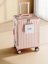 耐久性アルミフレームの小型キャリーケース【女性用・多機能・持ち運び便利】