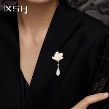玉蘭花ブローチ【旗袍用・高級感・国風・精緻・女性用】