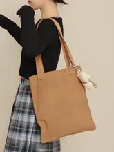 カラフルな文字デザインのシンプルなキャンバストートバッグ【大容量・通勤・デート用・女性向け】