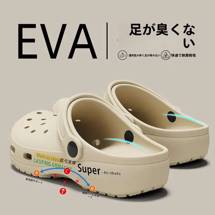 通気性抜群の夏用メンズサンダル【防滑・防臭・厚底】