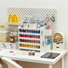 デスクトップ用 スポンジビーズ収納ボックス【DIY手工芸・多層引き出し式・収納ラック】