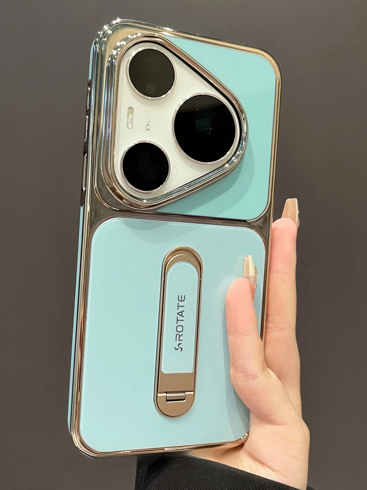 華為Pura70 Pro用 スマートフォンケース：360度回転スタンド機能と耐衝撃設計の実用性解析