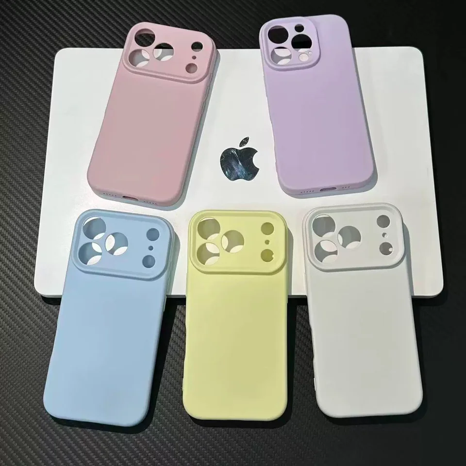 シンプルな無地シリコン全包スマートフォンケース【iPhone・Android対応】