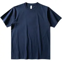 深い青のヴィンテージ風半袖Tシャツ【コットン100%・夏用・ユニセックス】