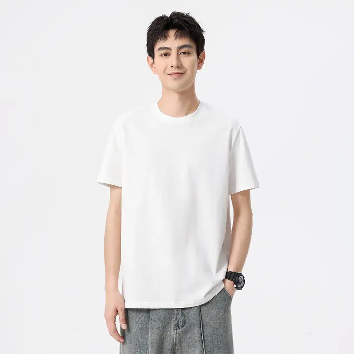 極上の柔らかさのコットン製半袖Tシャツ【軽量・通気性・正肩デザイン】