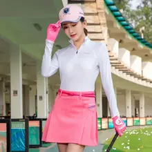 レディース ゴルフスカート【テニススカート・夏用・運動用・パネルデザイン】