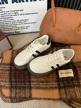 本革厚底道徳トレーニングシューズ女性用 2025春新作