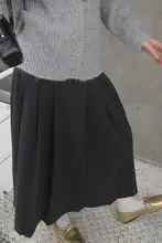 By turnns Aラインプリーツスカート【通勤・レトロ・シルエットを美しく見せる】
