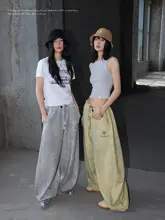 コットン製 ゆったりとしたゴシックスタイルのスウェットパンツ【ストリートダンス・アンティーク染め】