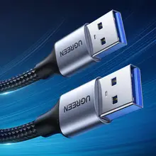 UGREEN USB 3.0 双頭データケーブル【延長接続・ハードディスクやノートパソコン用・公対公】