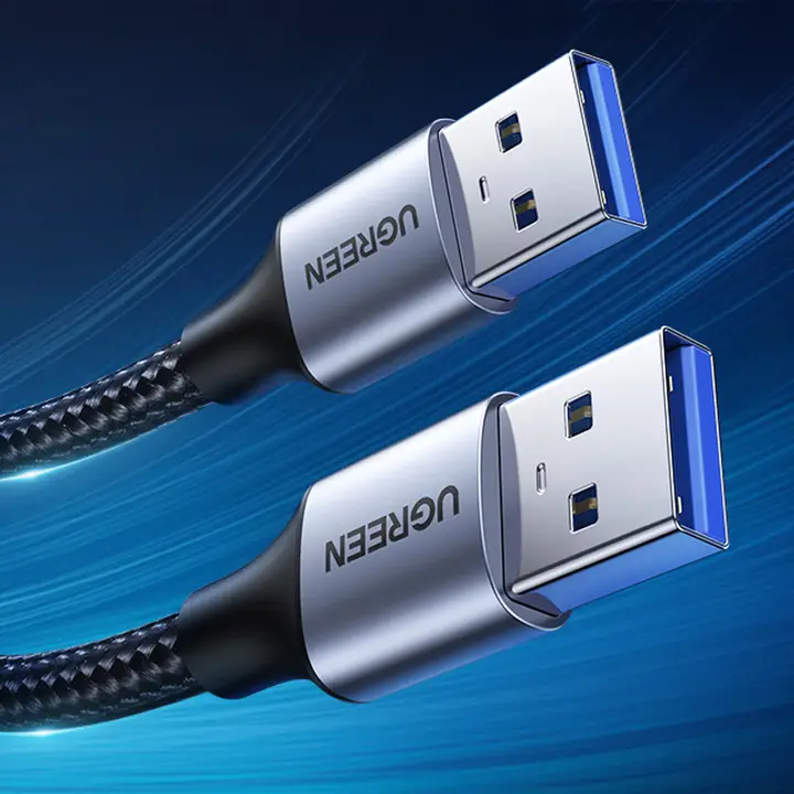 UGREEN USB 3.0 双頭データケーブル【延長接続・ハードディスクやノートパソコン用・公対公】