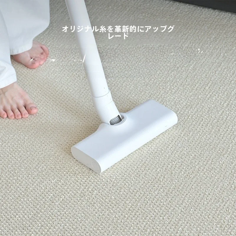 リビング用クリーム色ラグ：140×200cmの防水タイプで和風スタイルを実現
