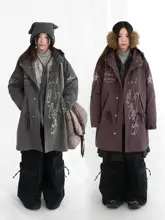 オーバーサイズの防風コート【デタッチャブルキルティングインナー付き・ルーズフィット】（セットアップ対応）