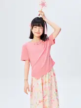 フレンチスタイルの女の子用スイートカジュアル上下パンツ（セットアップ対応）