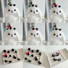 犬用ヘアクリップ サングラス型 カエル型 小型犬用 トイプードル ヨークシャーテリア マルチーズ シーズー おしゃれ 髪飾り