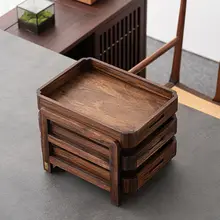 ウォールナット製の多段引き出し収納ボックス【テーブル用・普洱茶・茶具収納】
