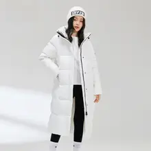 フード付き 長袖ダウンコート【極上の柔らかさ・防寒・女性用】