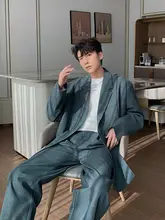 ダブルブレストカジュアルスーツセット メンズジャケット 高級感 韓国スタイル