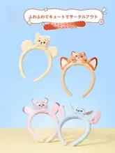 MINISO かわいいウサギ耳型ファーヘアバンド【女性用・カートゥーンスタイル】