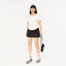 ホワイト半袖Tシャツ【大きいサイズ・シンプルデザイン・夏用】