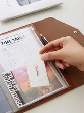 多機能A5ノートカバー【シンプルデザイン・合皮製・書類整理用】