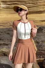 女性用 ビッグサイズワンピース水着【ユニークデザイン・プール用】