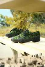 丈夫なキャンバス製作業用シューズ【耐摩耗・滑り止め・登山用・男性用】