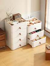 多段式引き出し収納キャビネット【プラスチック製・リビング・寝室用】
